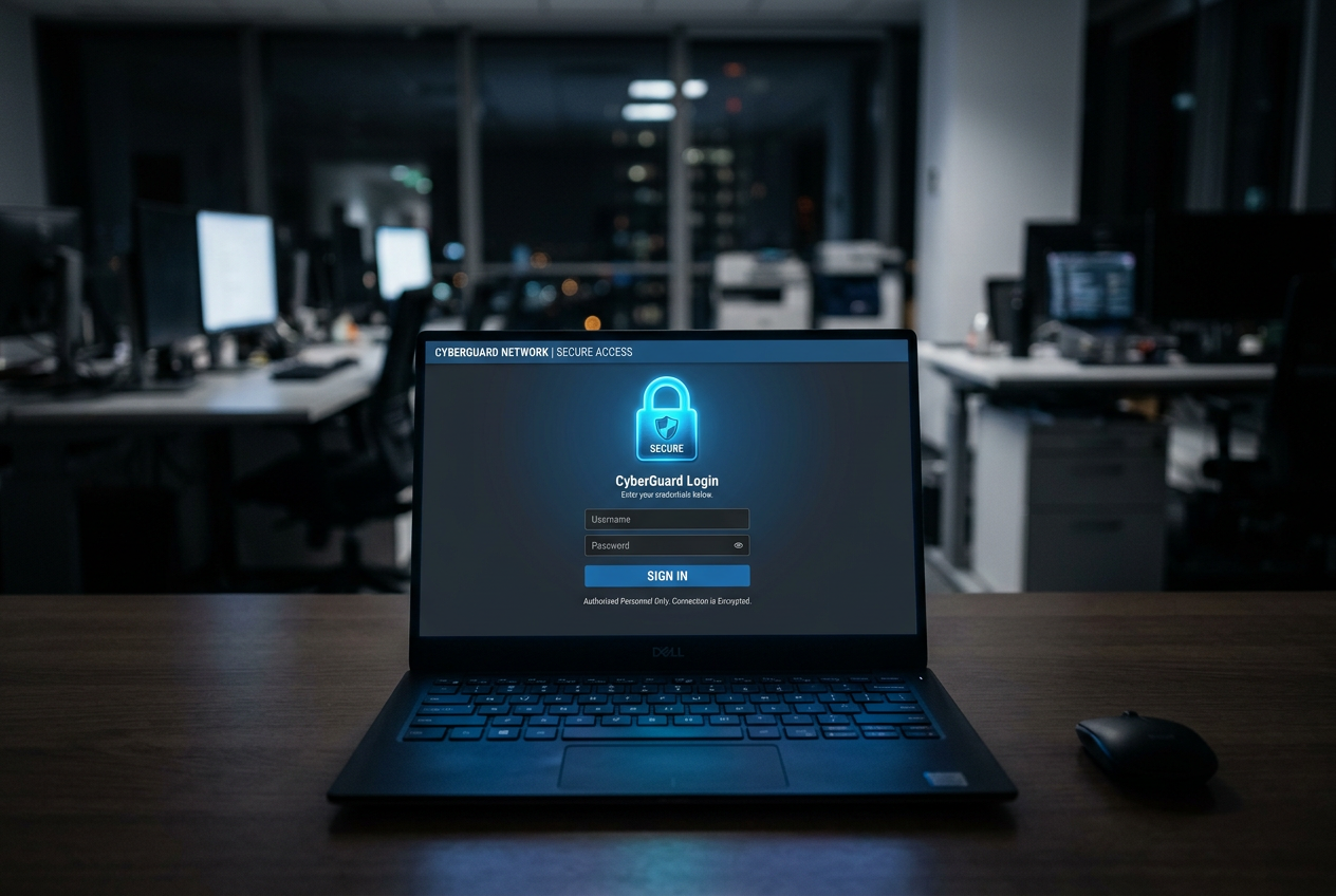 A digital screen showing a security padlock icon over a financial interface.